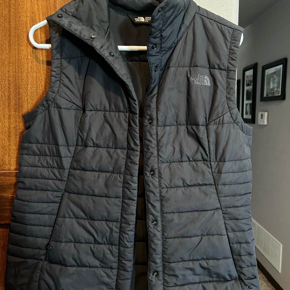 North Face Womens Black Vest Size Large